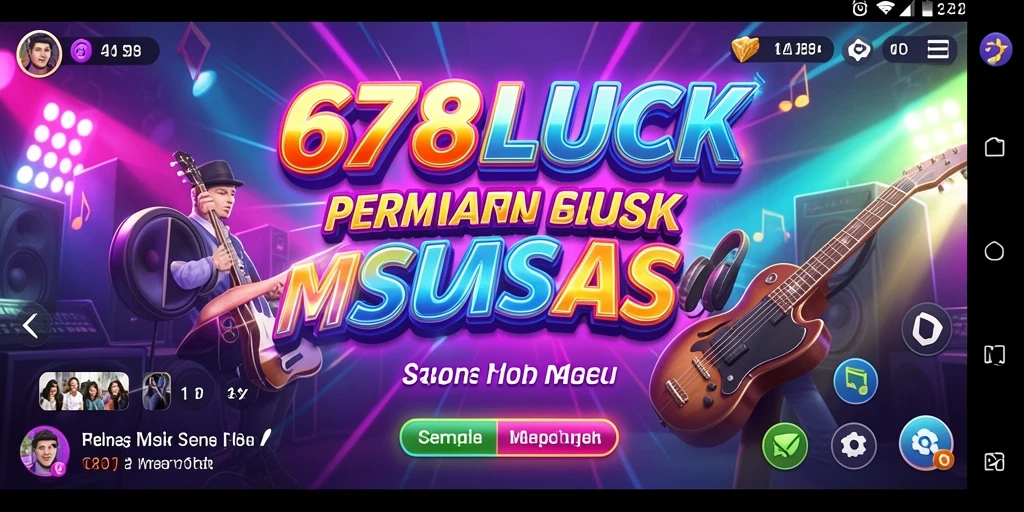 Tampilan gameplay 678LUCK dengan berbagai lagu menarik.