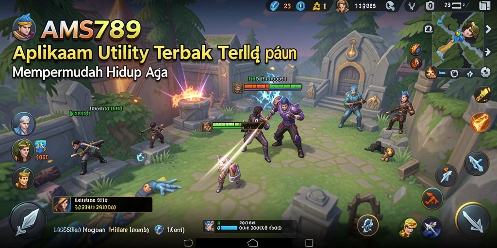 Tampilan antarmuka aplikasi AMS789 untuk kemudahan penggunaan.