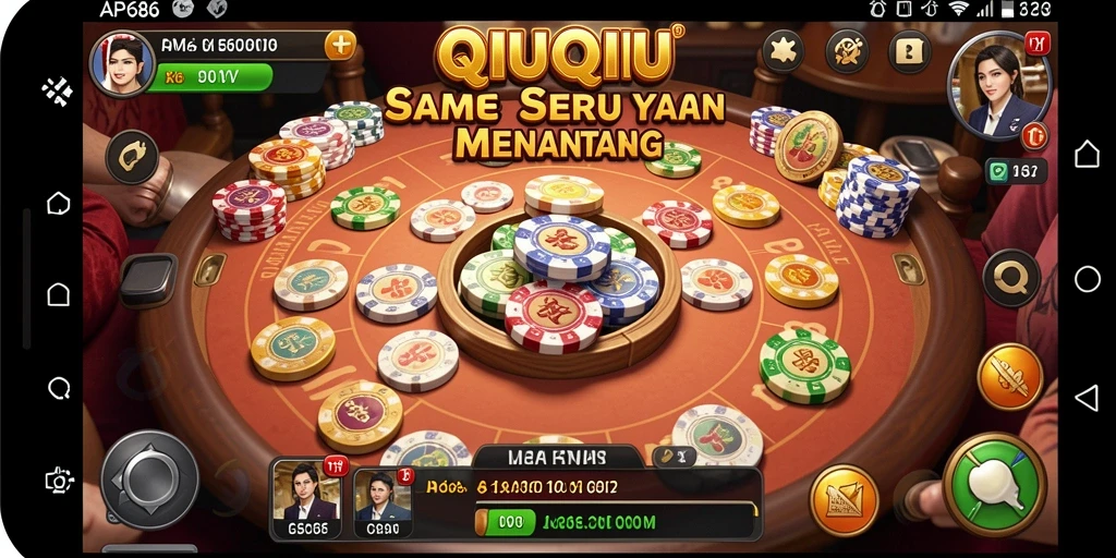 Gameplay QiuQiu seru dan penuh strategi di AP686.