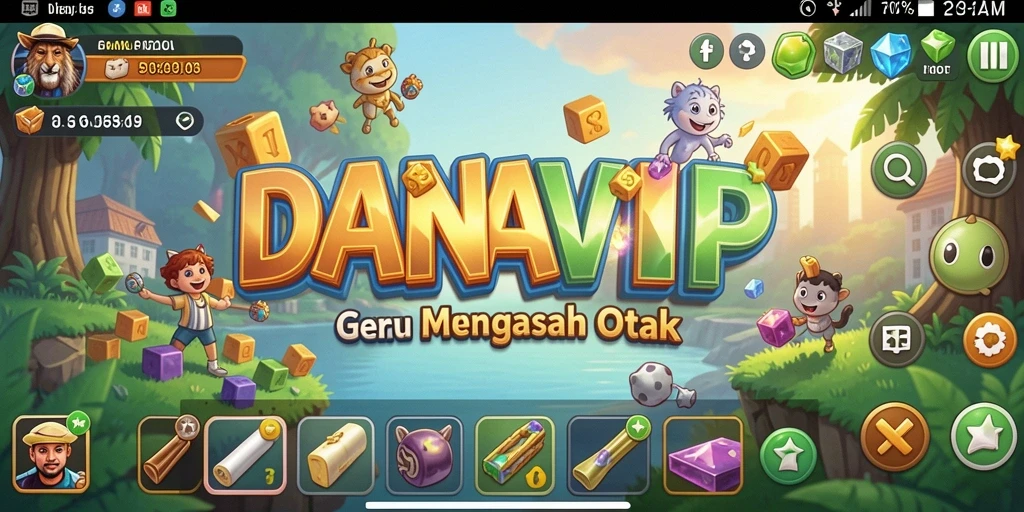 Tampilan gameplay menarik dari game Puzzle DANAVIP.