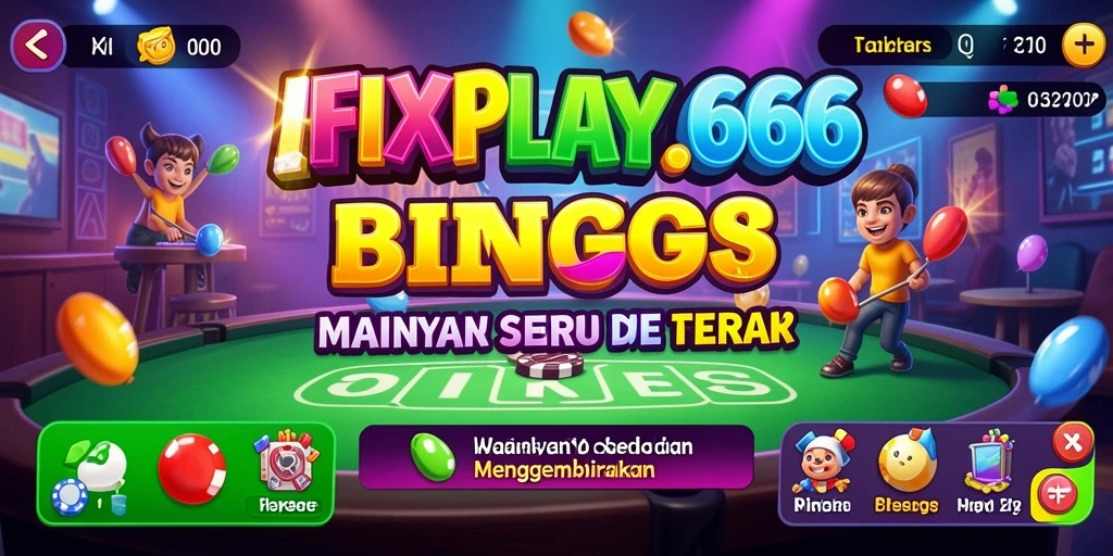 Tampilan gameplay FIXPLAY666 yang menampilkan suasana permainan Bingo.