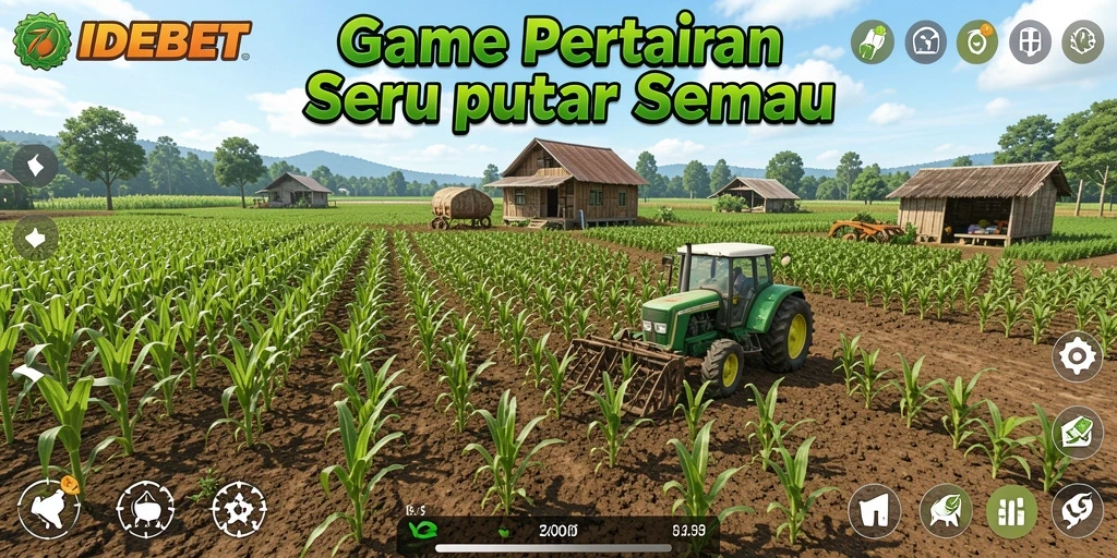 Gameplay menarik IDEBET dengan suasana pertanian yang hidup.