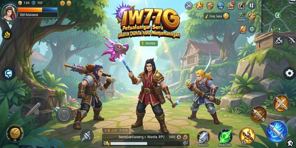 Tampilan menarik gameplay RPG IW777 dengan karakter dan dunia yang penuh warna.