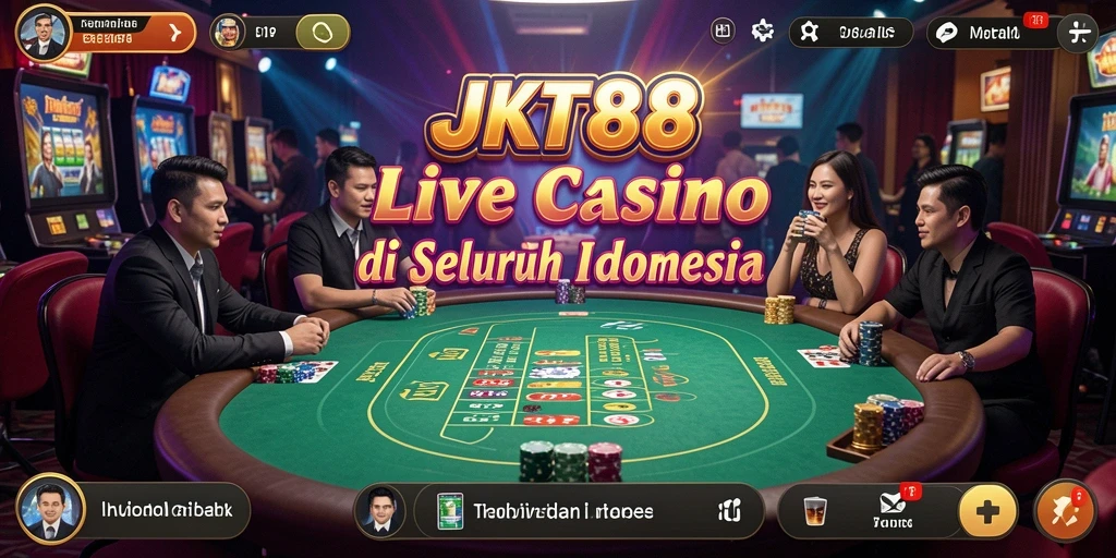 Tampilan gameplay seru JKT88 di aplikasi Live Casino.