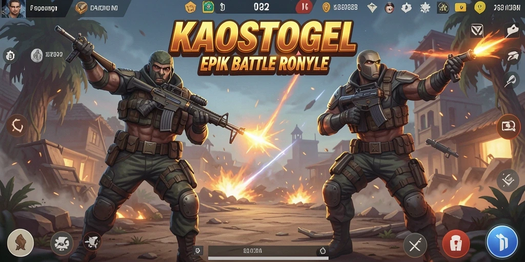 Gameplay seru dalam pertempuran Battle Royale di KAOSTOGEL.
