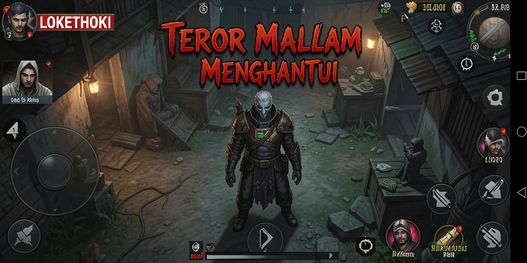 Tampilan gameplay <strong>LOKETHOKI</strong> yang menegangkan dan penuh ketakutan.