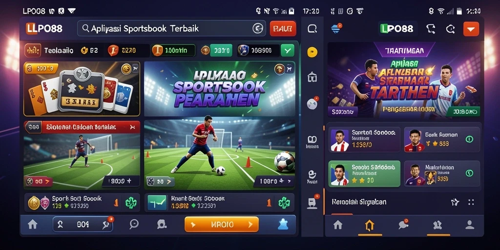 Tampilan menarik dari aplikasi Sportsbook LPO88 saat bertaruh.