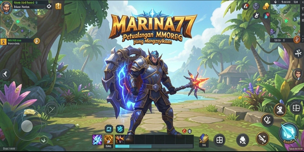 Tampilan menarik dengan aksi pertarungan di dunia MMORPG.