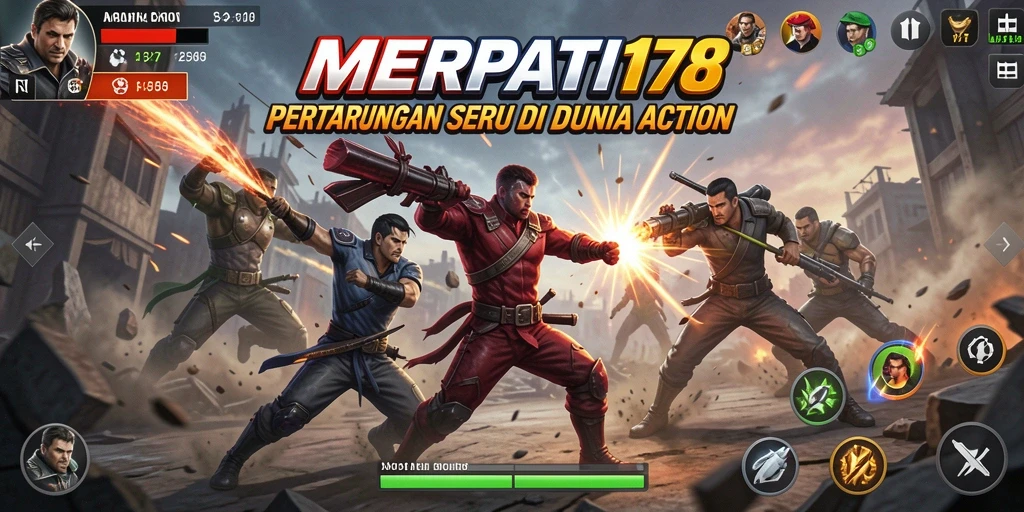 Tampilan gameplay <strong>MERPATI178</strong> yang intens dan penuh aksi.