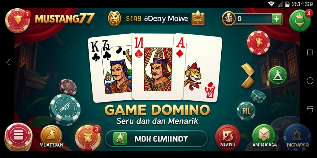 Screenshot gameplay MUSTANG77 yang menggambarkan aksi seru Domino.