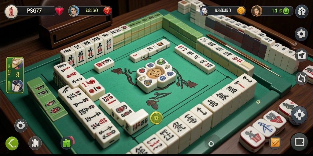 Tampilan gameplay Mahjong yang menarik dan menantang dari PSG77.