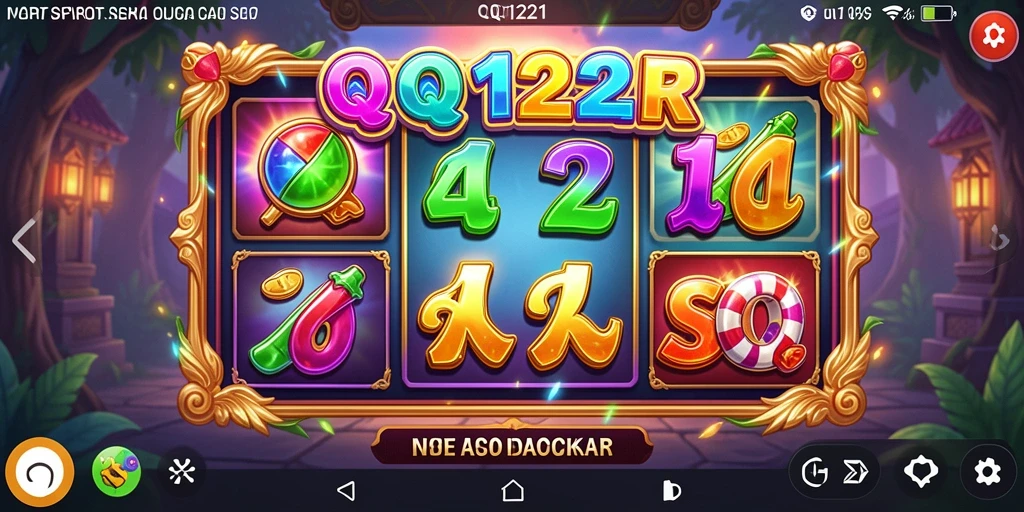Tampilan seru gameplay permainan slot QQ1221 dengan berbagai tema.