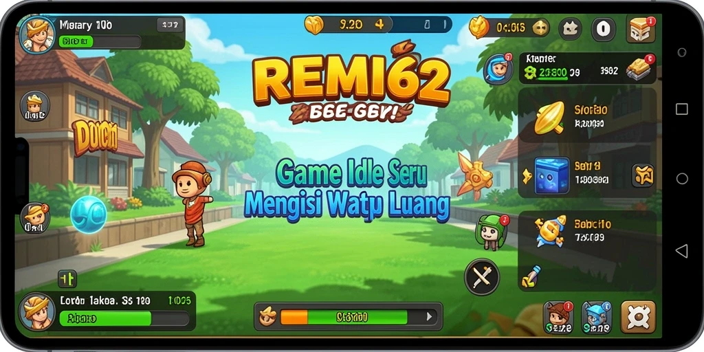 Tampilan gameplay Idle yang menarik di REMI62.