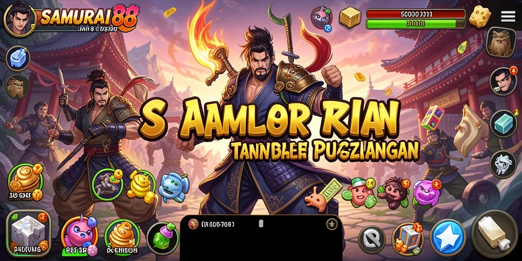 Tangkapan layar utama SAMURAI88 menampilkan gameplay Puzzle yang seru dan mendebarkan.