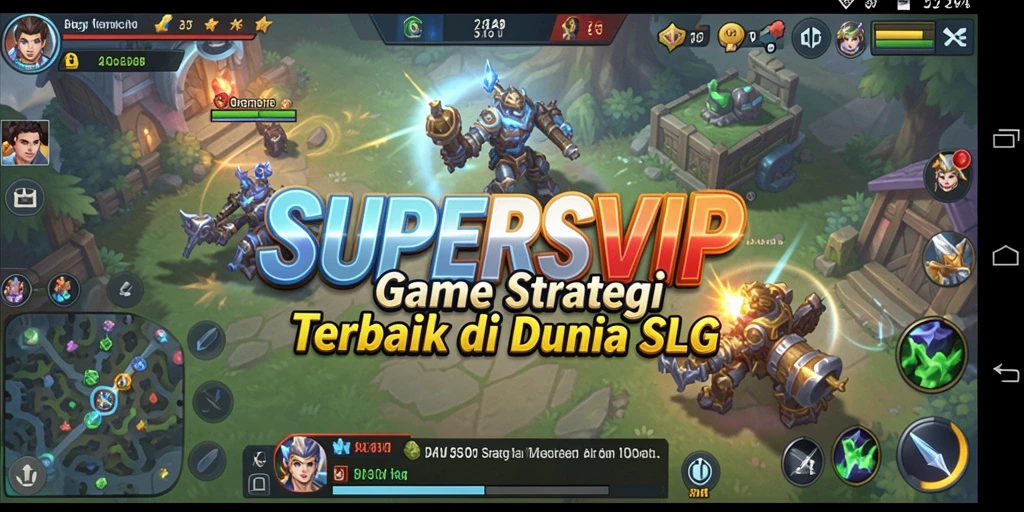 Tampilan gameplay yang mendebarkan dalam SUPERSVIP, tunjukkan strategi Anda.
